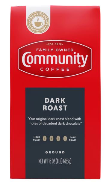 COFFEE COMMUNITY DARK ROAST 16 OZ BAG - Coffee/Tea Products